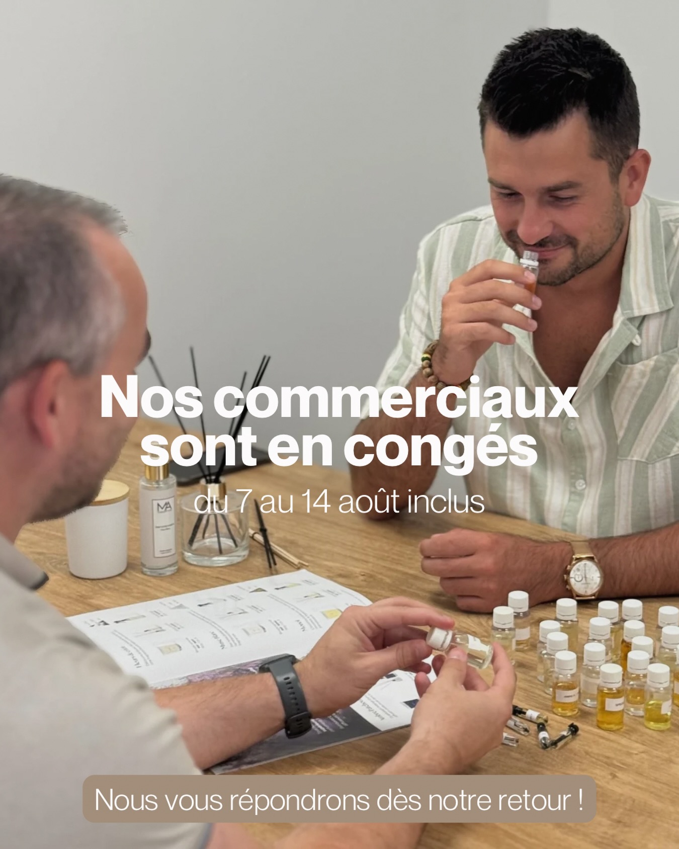 Notre équipe commerciale sera en congés du 7 au 14 août !
Pendant cette période, vous pouvez continuer à nous envoyer vos demandes par mail. Elles seront traitées dès notre retour 👩💻
Merci pour votre compréhension et bel été à tous ! ☀️