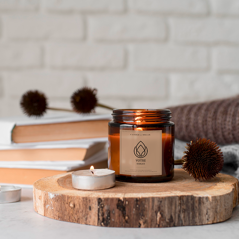 Pots à visser, Bougie parfumée, Candle, marque blanche, personnalisée, white label, naturelle, natural, végétale, vegetable, cire soja, soy wax