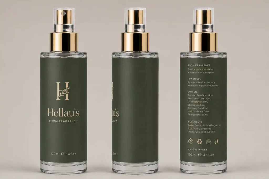 parfum d'ambiance personnalisé en spray
