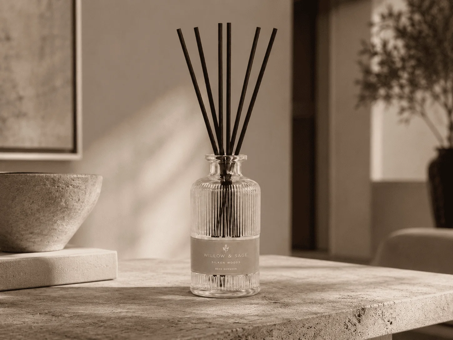 Diffuseur à bâtons sur mesure personnalisé marque blanche