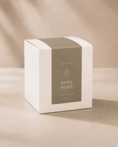 Packaging bougies sur mesure personnalisé
